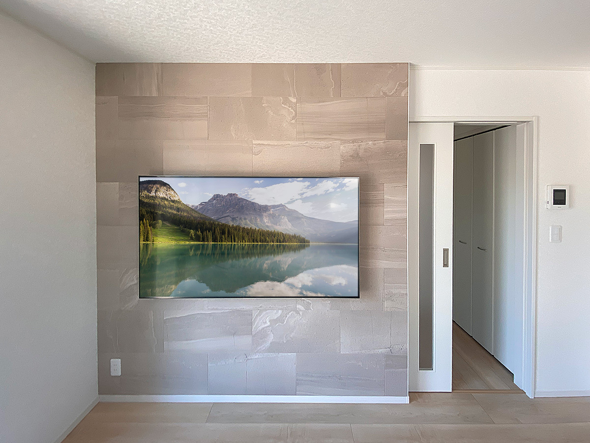 外装はエコカラット・ストーングレース/ベージュ(ECP-630/STG2N) 。馬張り仕上げです。