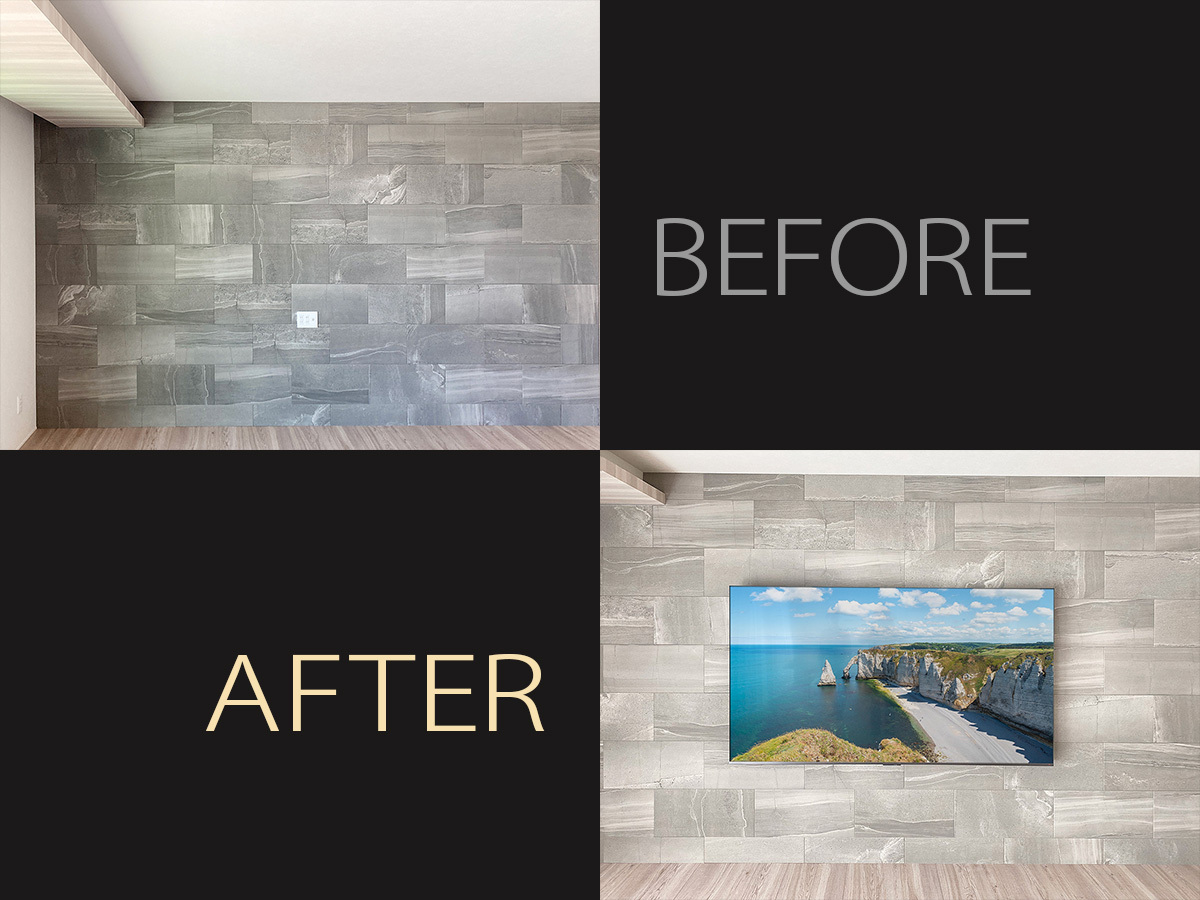 工事前と工事完了後の比較写真です。