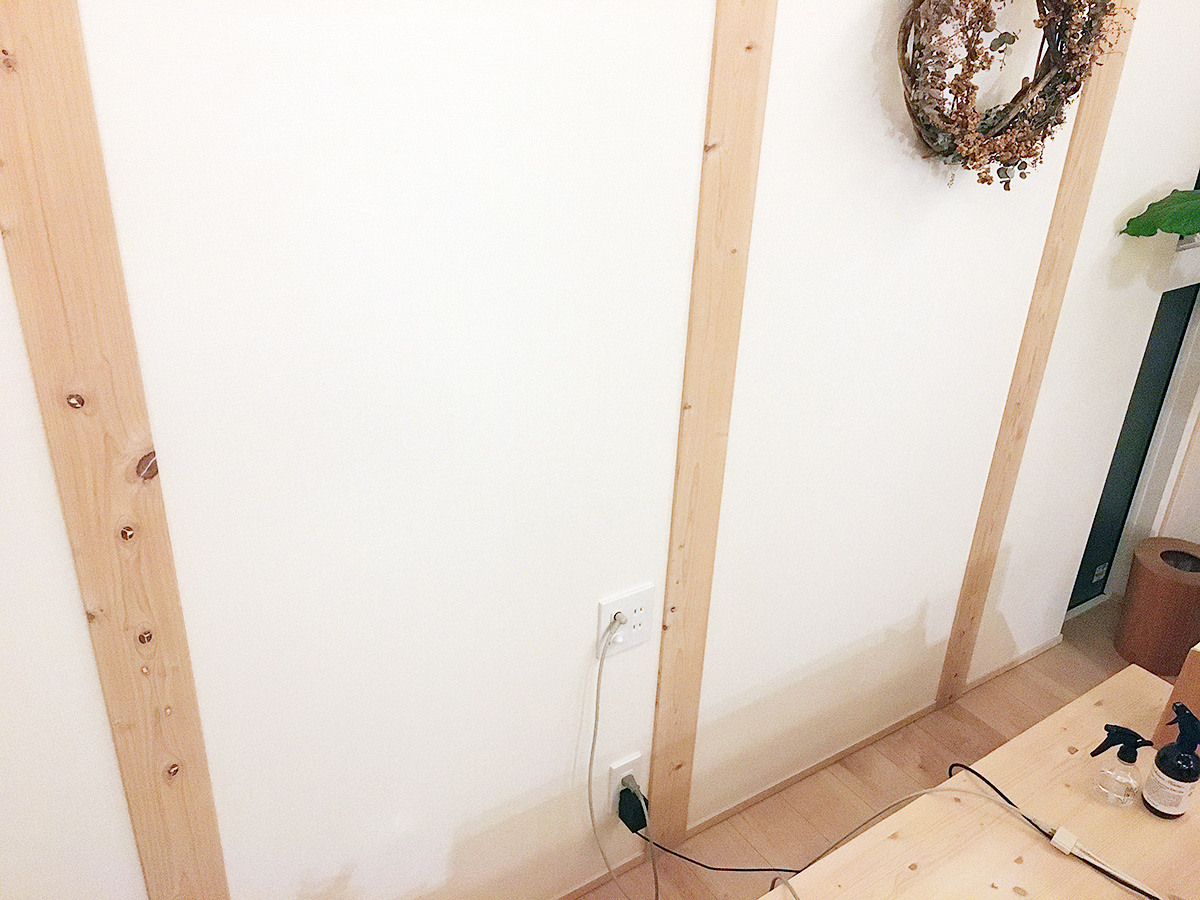 愛知県春日井市にて石膏ボード壁に有機ELテレビ(KJ-65A9G)を壁掛け