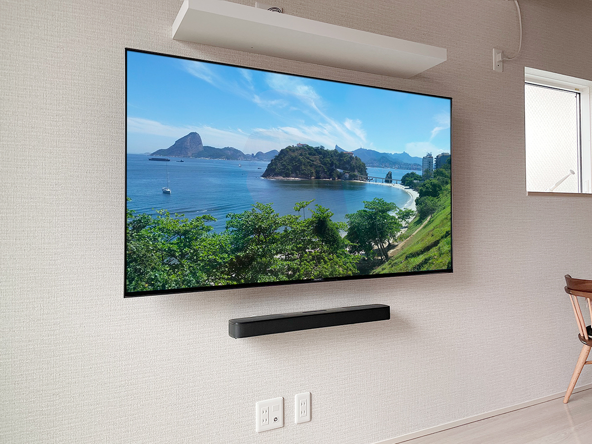 テレビはカトー電器で同時購入していただいたブラビアKJ-65X9500H