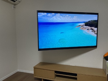 【AVANTIA】愛知県でソニーのKJ-55X8000Hを壁掛け