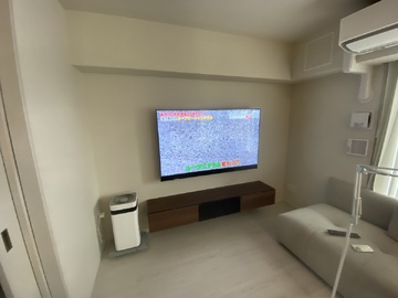 【分譲マンション】大阪府でパナソニックのTV-65Z95Aを壁掛け