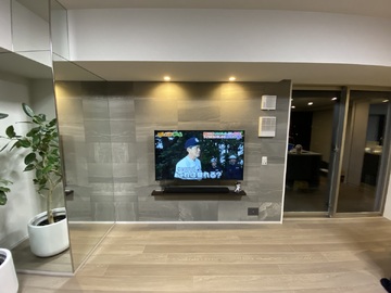 【分譲マンション】愛知県でソニーのKJ-55X8550Gを壁掛け