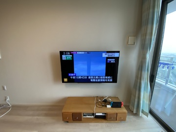 【分譲マンション】東京都で東芝の55X920を壁掛け