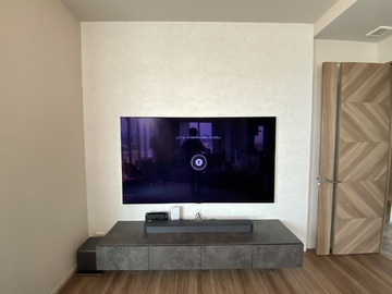 【分譲マンション】東京都でLGのOLED83G5PJAを壁掛け