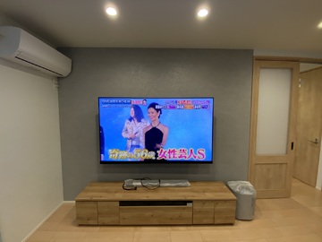 【オープンハウス 】東京都で東芝の75Z970Nを壁掛け