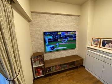 【分譲マンション】東京都でパナソニックのTH-65LW2を壁掛け