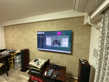 【分譲マンション】東京都でソニーのK-65XR70を壁掛け