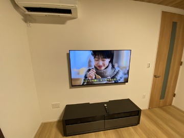 【エサキホーム】愛知県でソニーのKJ-55X85Lを壁掛け