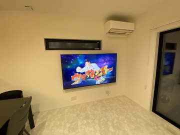 【アサヒグローバル】三重県でパナソニックのTH-75LX800を壁掛け