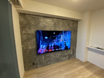 【分譲マンション】神奈川県でソニーのK-77XR80を壁掛け