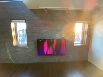 【一条工務店】愛知県でパナソニックのTV-55Z95Bを壁掛け