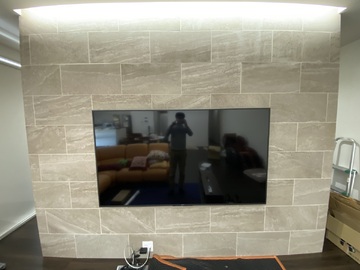 【積水ハウス】愛知県でソニーのKJ-75X75WLを壁掛け