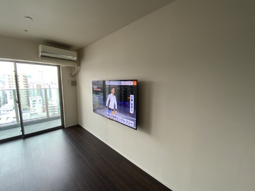 【分譲マンション】愛知県でハイセンスの65U8Nを壁掛け