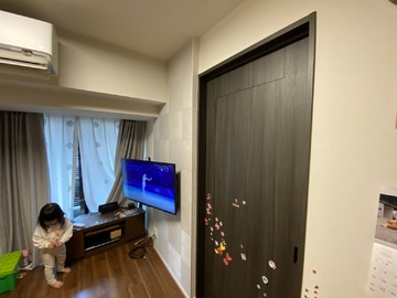 【分譲マンション】東京都でシャープのLC-40U45を壁掛け