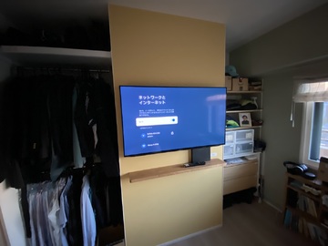 【分譲マンション】東京都でシャープの4T-C48GQ2を壁掛け