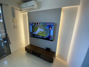 【分譲マンション】神奈川県でパナソニックのTH-55HZ1800を壁掛け