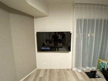 【分譲マンション】愛知県でREGZAの55X9900Nを壁掛け