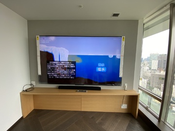 【分譲マンション】東京都でREGZAの100Z970Mを壁掛け