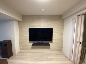 【分譲マンション】神奈川県でREGZAの65X9400Sを壁掛け