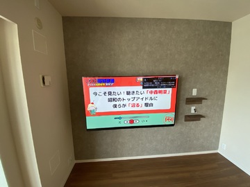 【分譲マンション】埼玉県でREGZAの65X9900Rを壁掛け