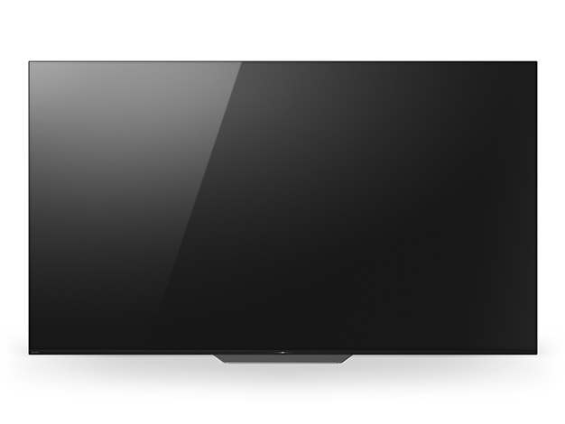液晶ではなく有機ELパネルを採用したBRAVIA A8Fシリーズ。吸い込まれるような黒を表現します。