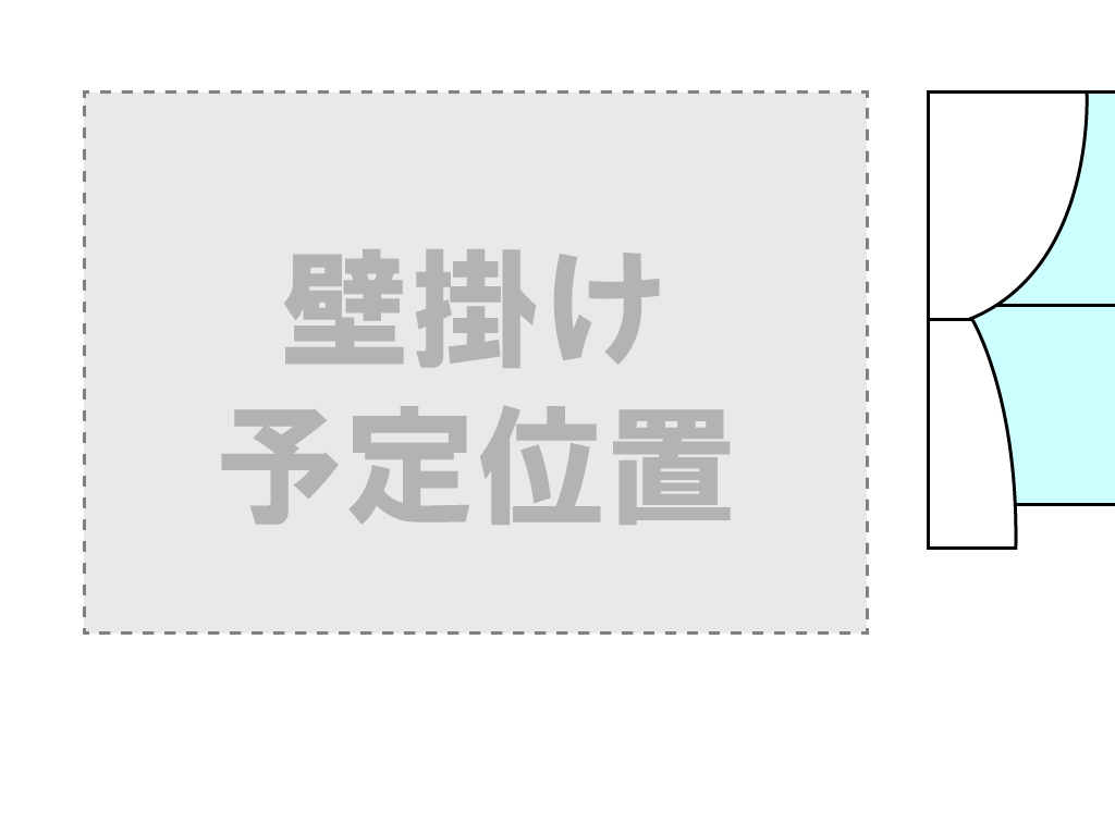 液晶テレビを取り付ける予定の場所。とりわけ壁の材質などが分かるように。